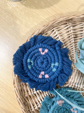 Load image into Gallery viewer, Blue & Pink Aztec Coaster