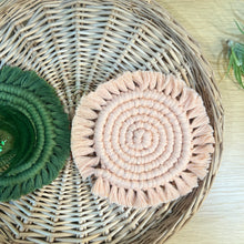 Load image into Gallery viewer, Solid Macrame Coasters