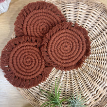 Load image into Gallery viewer, Solid Macrame Coasters