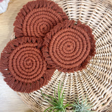 Load image into Gallery viewer, Solid Macrame Coasters