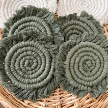 Load image into Gallery viewer, Solid Macrame Coasters