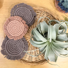 Load image into Gallery viewer, Solid Macrame Coasters