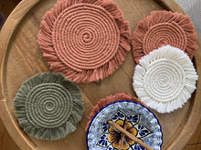 Load image into Gallery viewer, Solid Macrame Coasters
