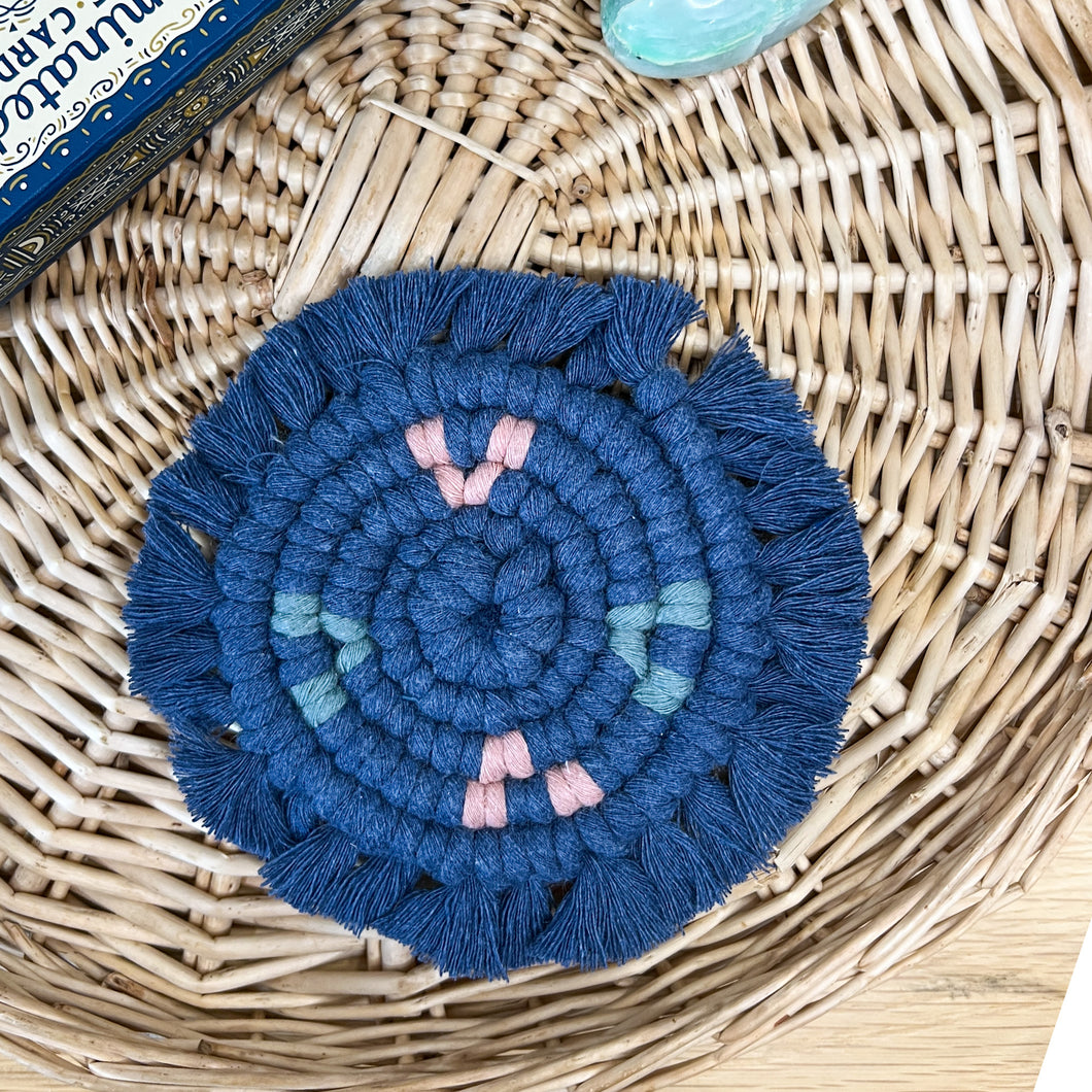 Blue & Pink Aztec Coaster