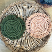 Load image into Gallery viewer, Solid Macrame Coasters
