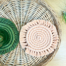 Load image into Gallery viewer, Solid Macrame Coasters
